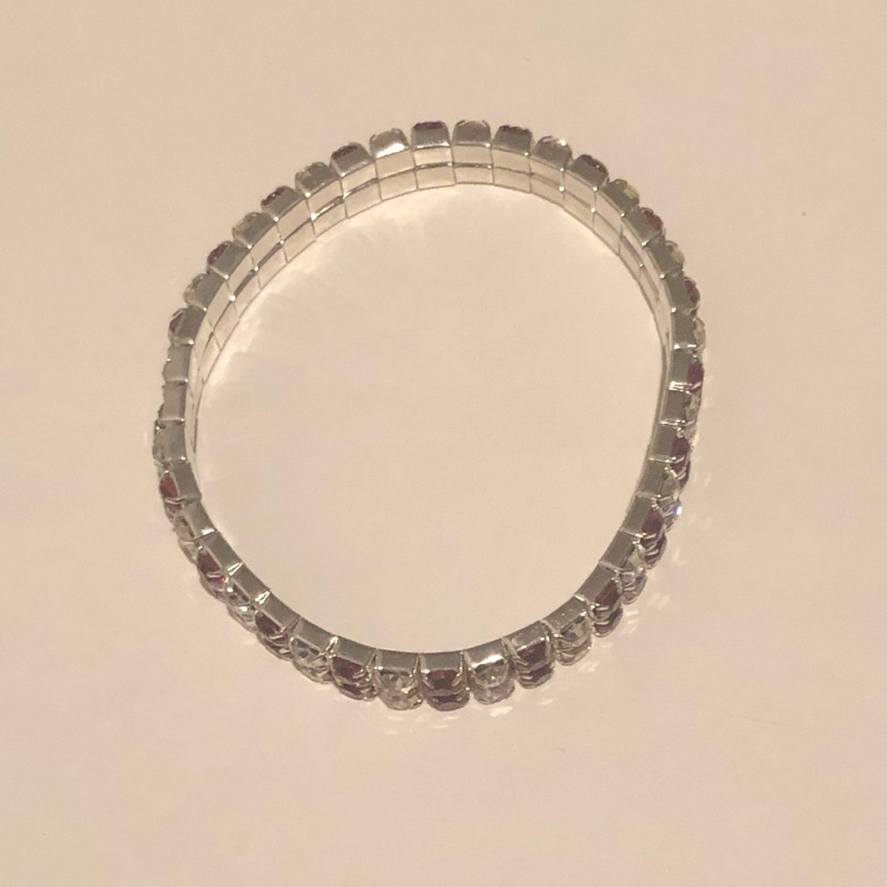 Crystal Rhinestone Stretch Bracelet - Picture 7 of 7